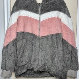 Furry Jacket Aviator Style